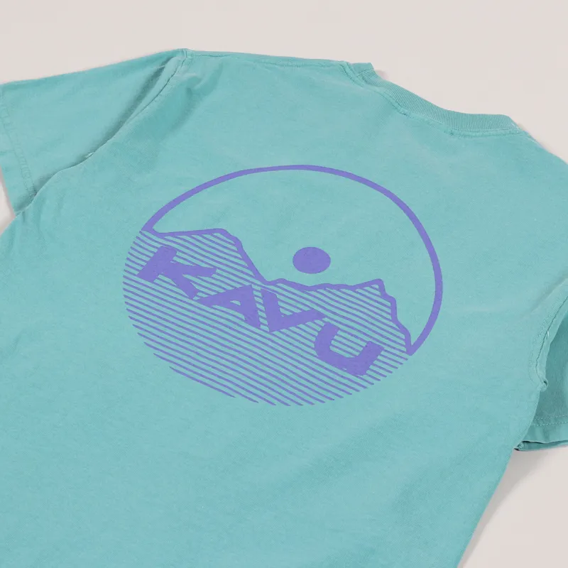 Kavu Busy Livin T Shirt Seafoam-2