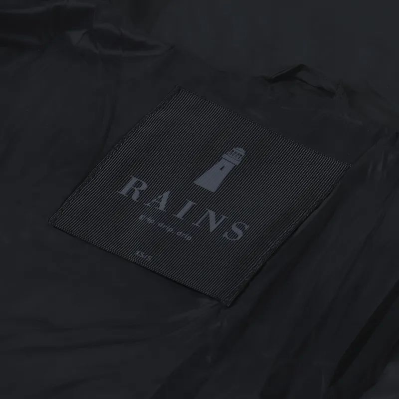 Rains Boxy Puffer Jacket Black-8