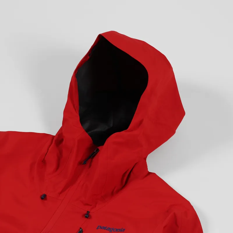 Patagonia レッド GORE-TEX ジャケット Patagonia Mens Lightweight Calcite GORE-TEX Jacket Fire Red