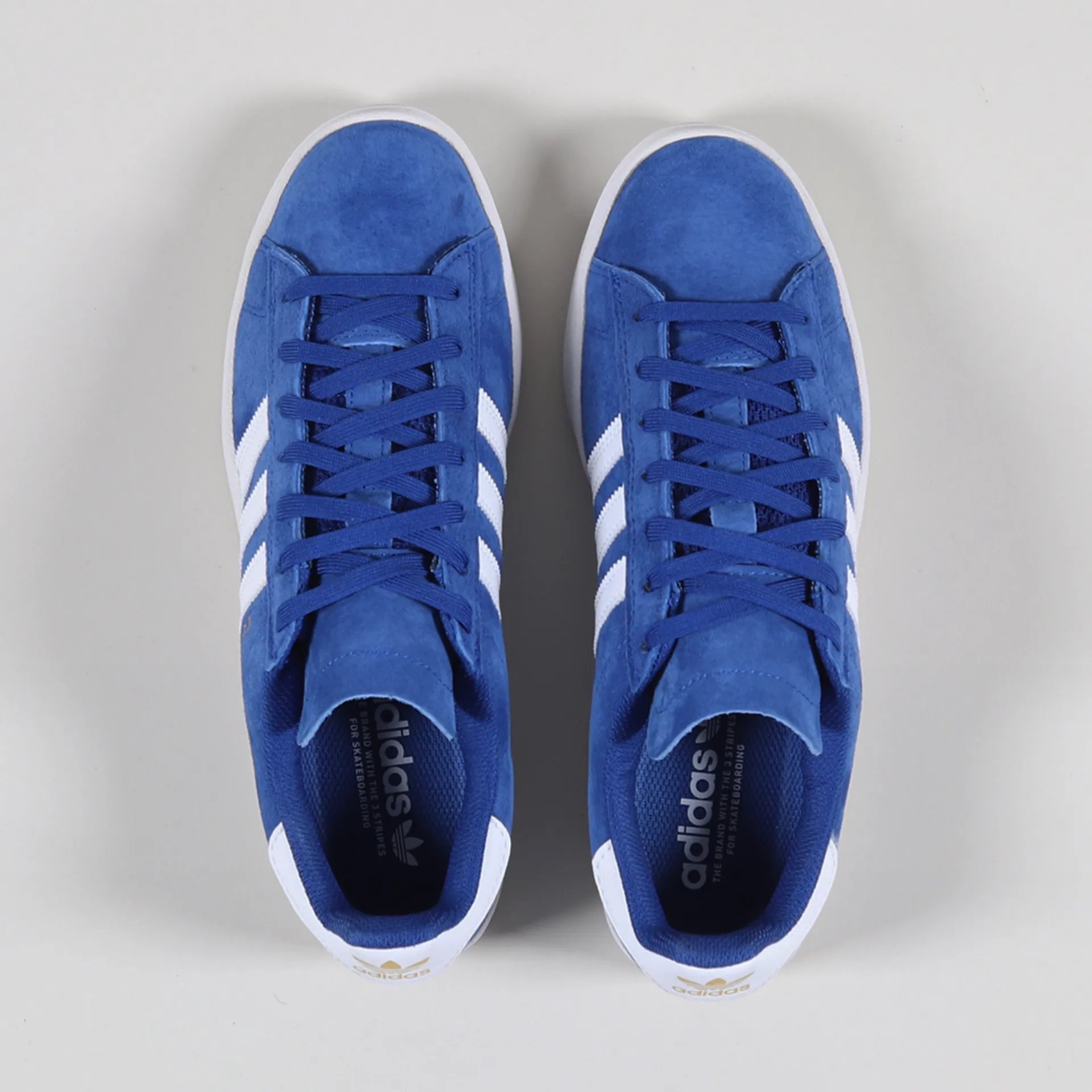 Adidas Skateboarding Mens Campus ADV Shoes Royal Blue White Gold