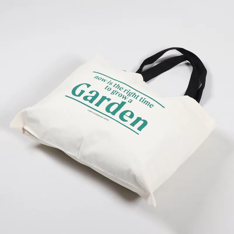 Garden Skateboards Canvas Tote Bag Beige-2
