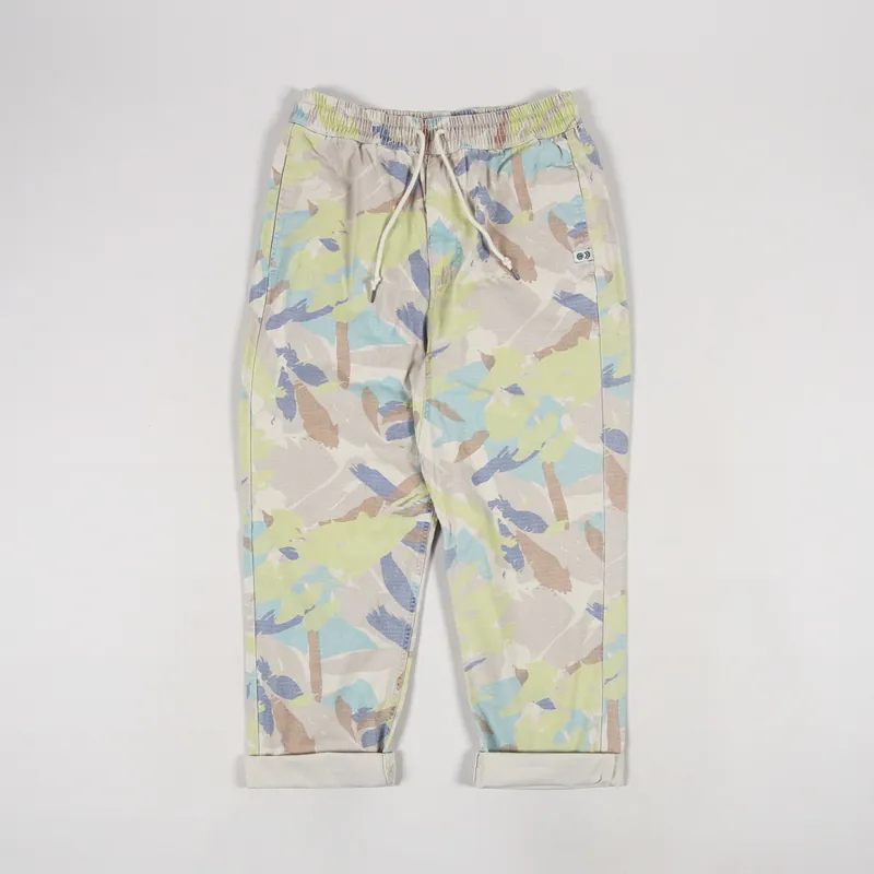 Element x Nigel Cabourn Mens Wide Leg Trousers Abstract Camo Pant
