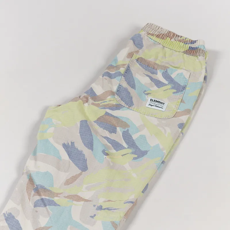 パンツ Nigel Cabourn ELEMENT WOLFEBORO Element x Nigel Cabourn Mens Wide Leg Trousers Abstract Camo Pant
