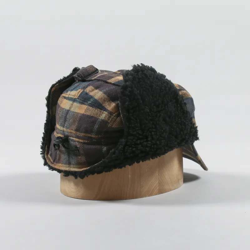 Dickies Check King Cove Cap Gingerbread-1