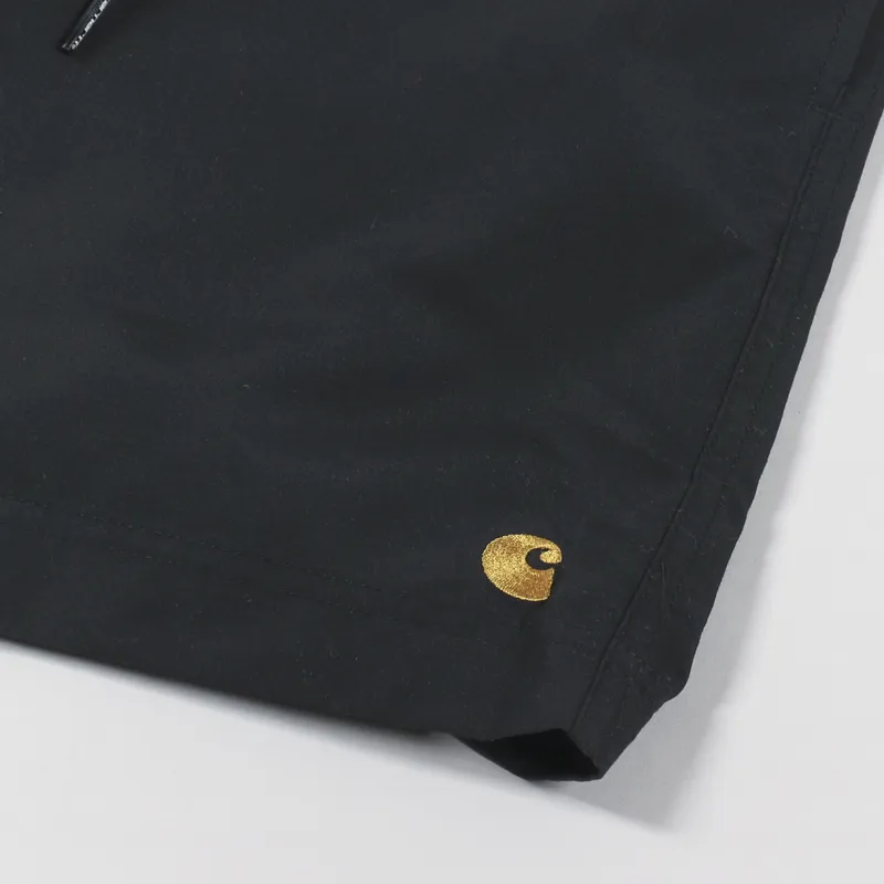 Carhartt WIP Chase Swim Trunk Black Gold-4