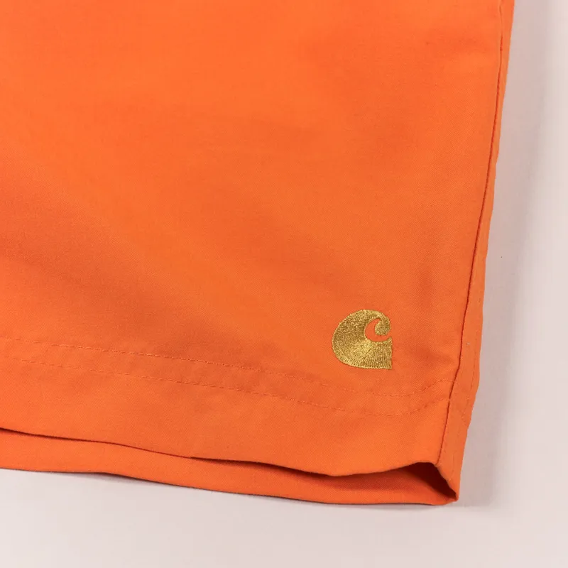 Carhartt WIP Chase Swim Trunk Hokkaido Gold-4