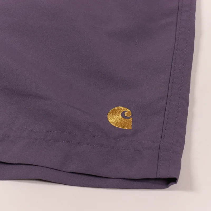 Carhartt WIP Chase Swim Trunk Provence Gold-4