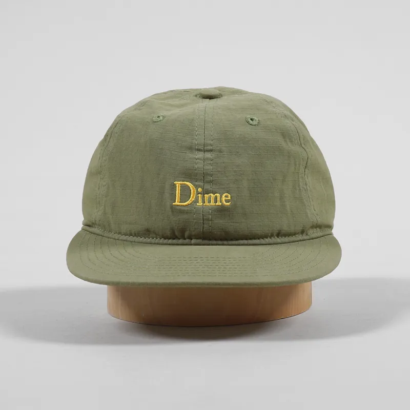 Dime MTL Mens Skateboarding Classic Logo Hat Military Green Cap