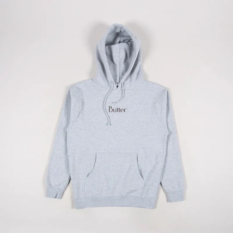 Butter Goods Classic Logo Pullover Hoodie Heather Grey