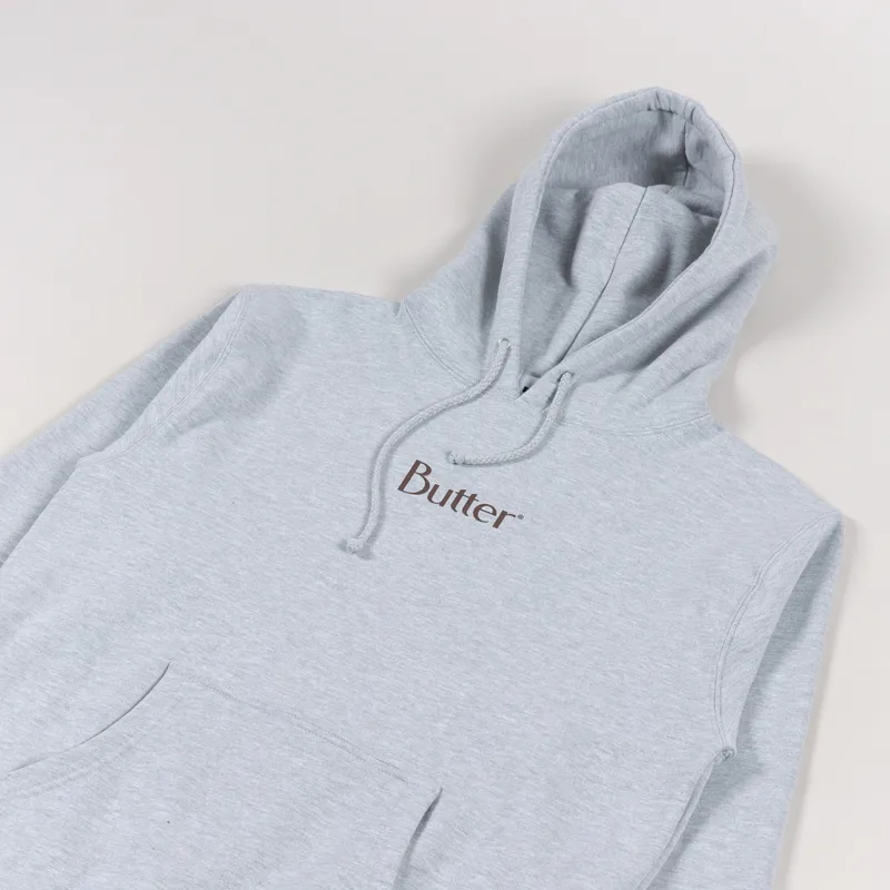 Butter Goods Classic Logo Pullover Hoodie Heather Grey-2