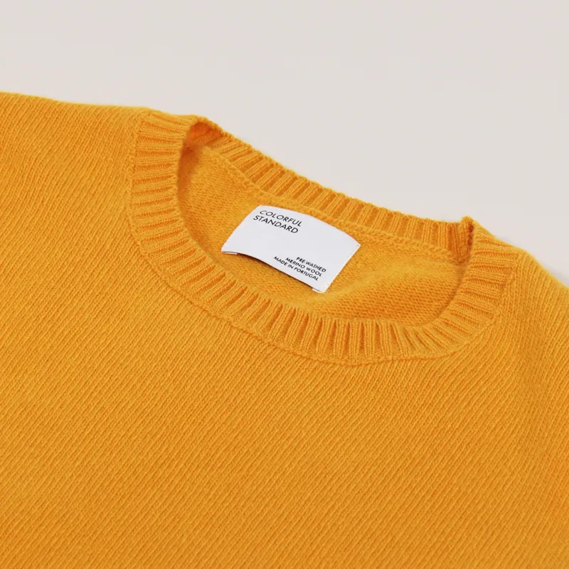Colorful Standard Classic Merino Wool Crew Burned Yellow-2