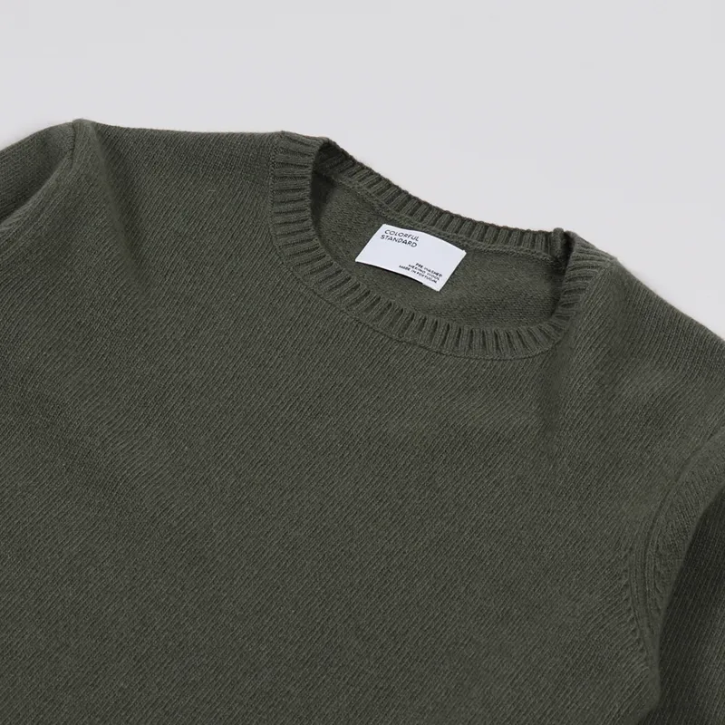 Colorful Standard Classic Merino Wool Crew Dusty Olive-2
