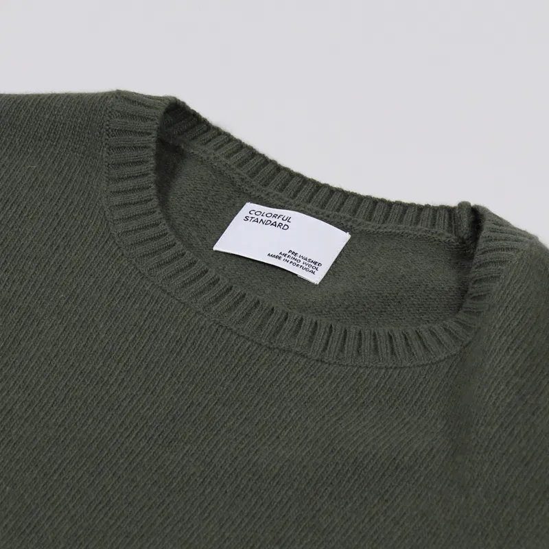 Colorful Standard Classic Merino Wool Crew Dusty Olive-4