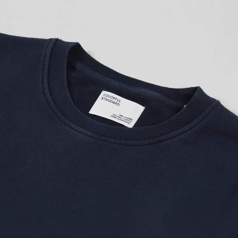 Colorful Standard Classic Organic Crew Sweat Navy Blue-5