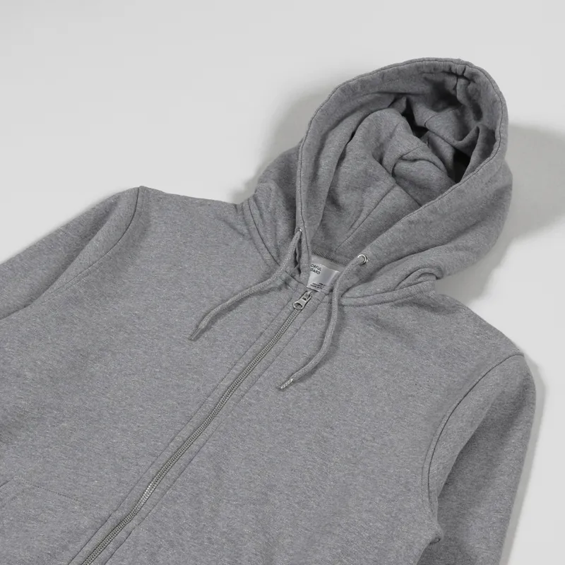 Colorful Standard Classic Organic Zip Hoodie Heather Grey-3