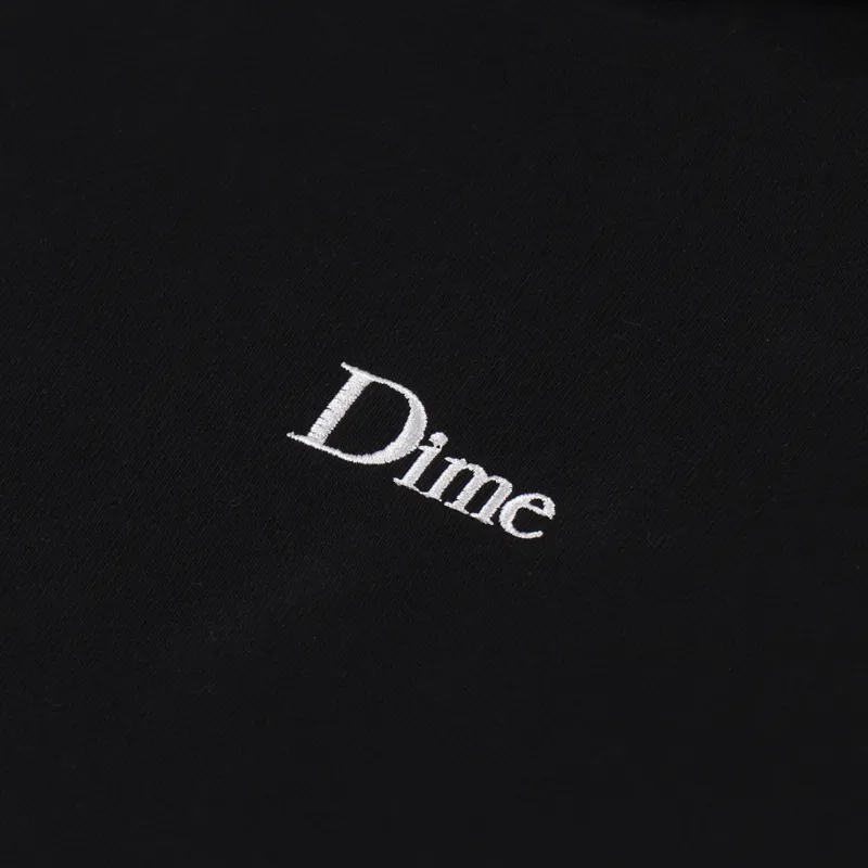 Dime Classic Small Logo Hoodie Black-4