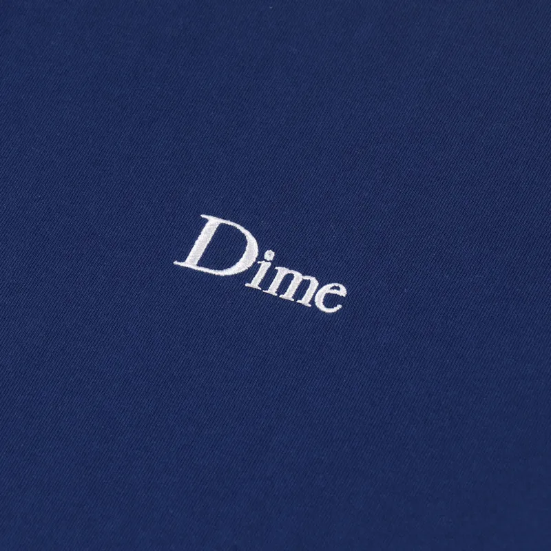 Dime Classic Small Logo T Shirt Navy-2