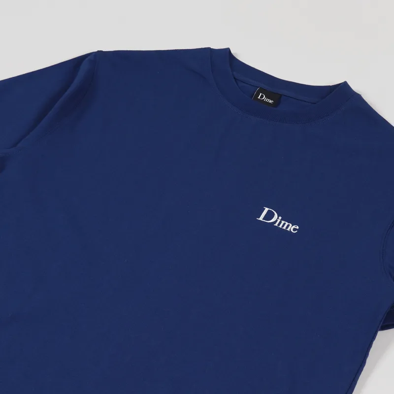 Dime Classic Small Logo T Shirt Navy-1