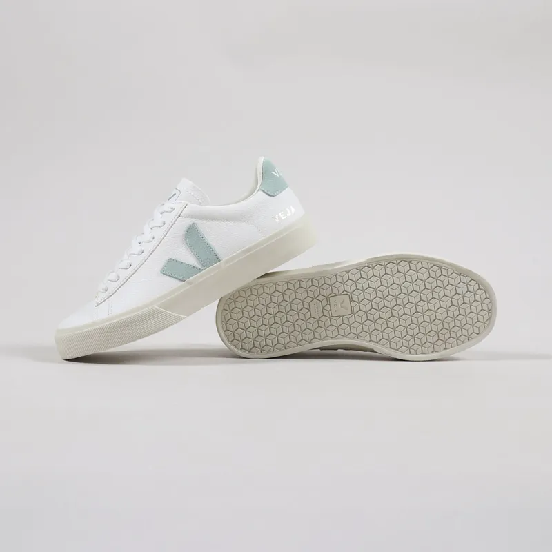 Veja Womens Campo Chromefree Shoes Extra White Matcha-1
