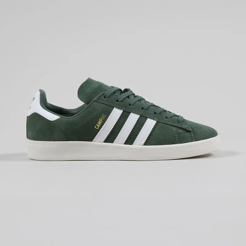 Adidas Skateboarding Campus ADV Shoes Green Oxide White-4