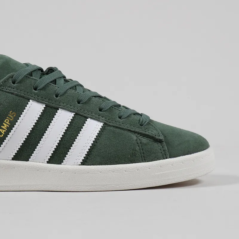 Adidas Skateboarding Campus ADV Shoes Green Oxide White-6