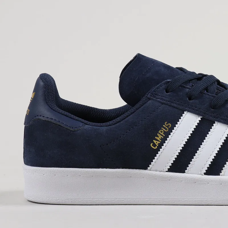 Adidas Skateboarding Campus ADV Shoes Navy White Gold-5