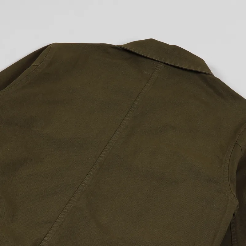 Nudie Jeans Colin Canvas Overshirt Army-3