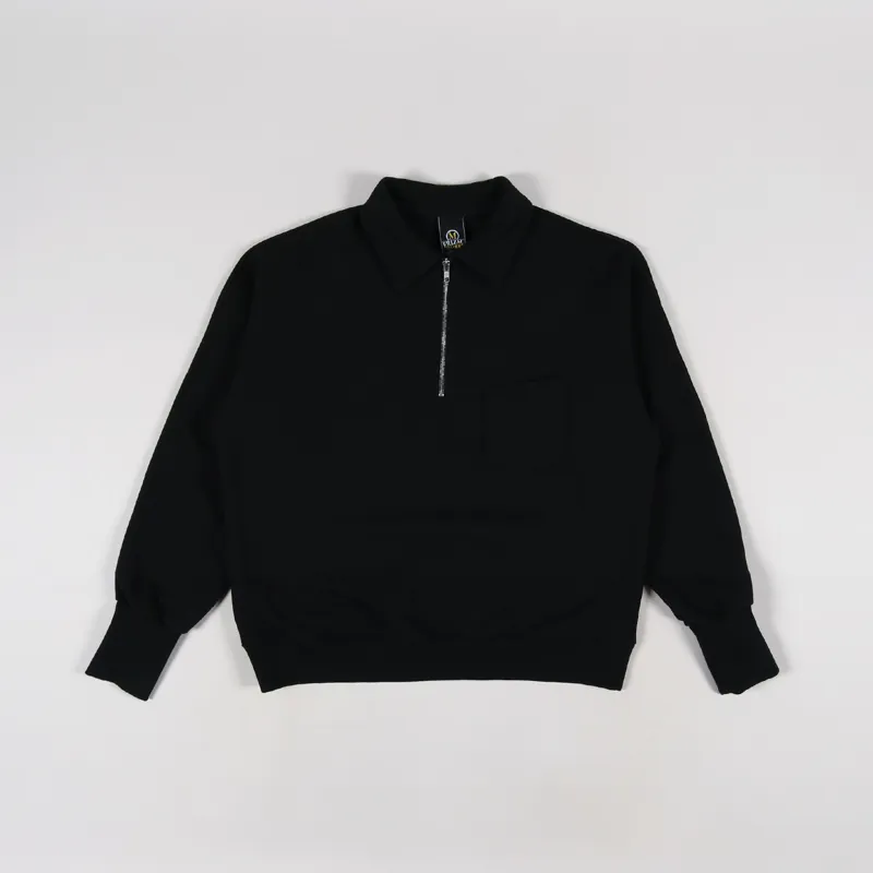 FrizmWORKS Collar Half Zip Sweatshirt Black