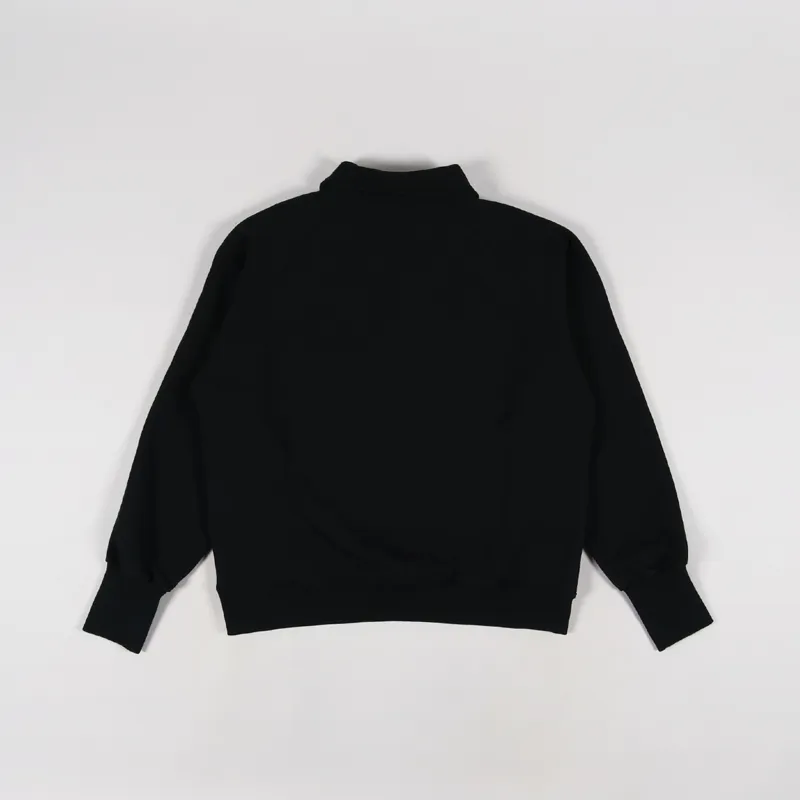 FrizmWORKS Collar Half Zip Sweatshirt Black-1