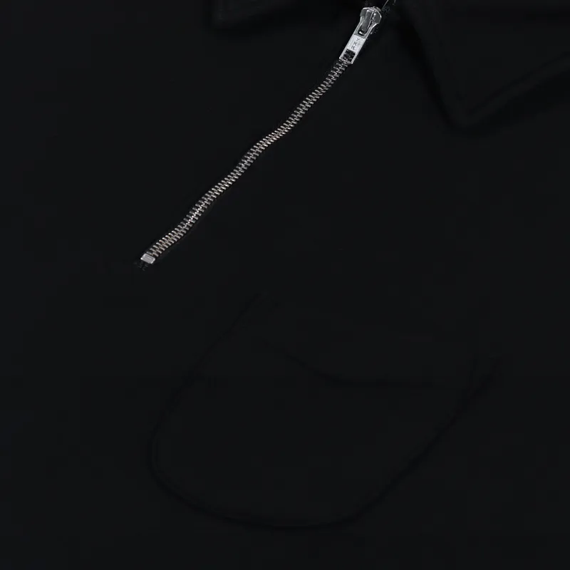 FrizmWORKS Collar Half Zip Sweatshirt Black-4
