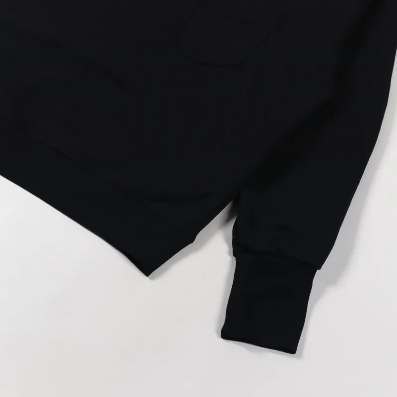 FrizmWORKS Collar Half Zip Sweatshirt Black-3