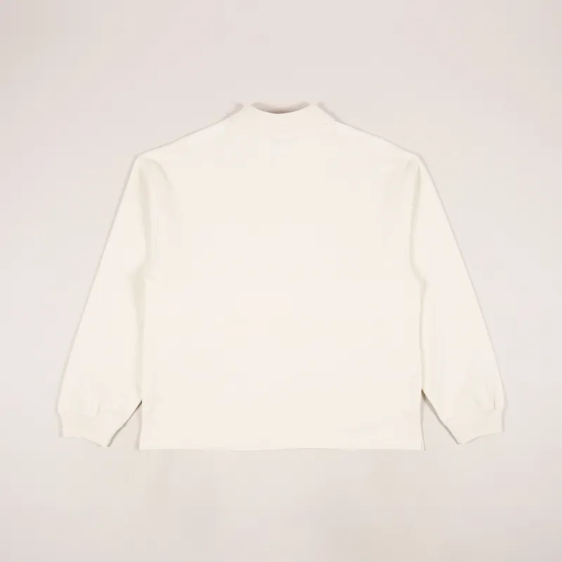 Uniform Bridge Collar Long Sleeve T Shirt Cream-1