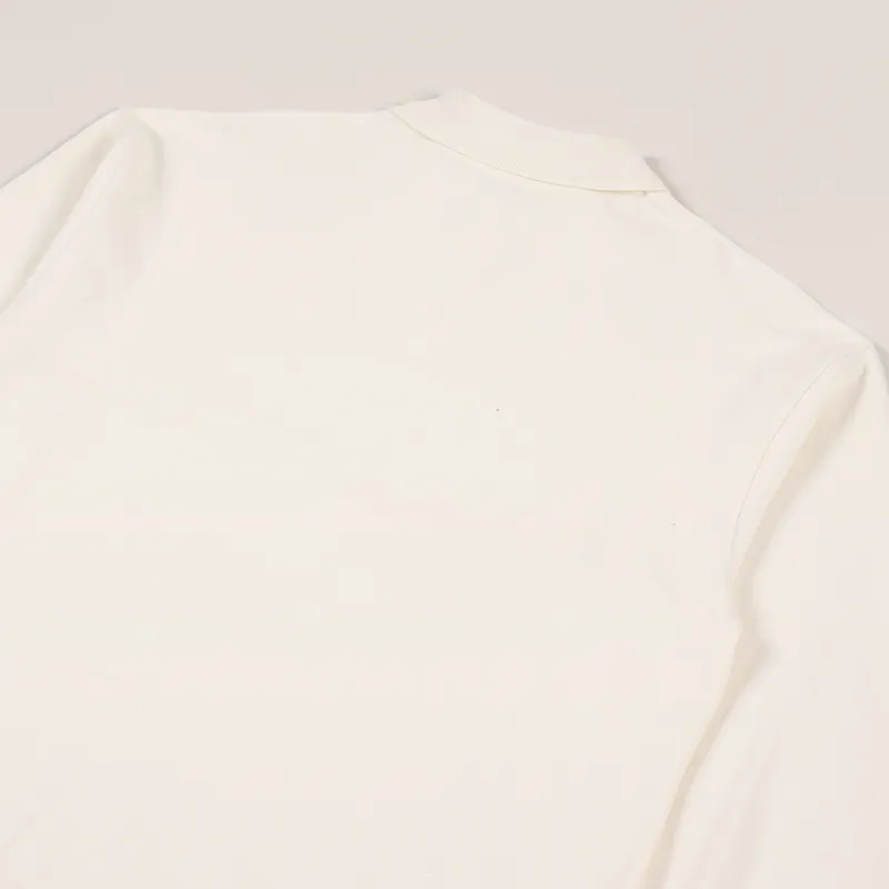 Uniform Bridge Collar Long Sleeve T Shirt Cream-5