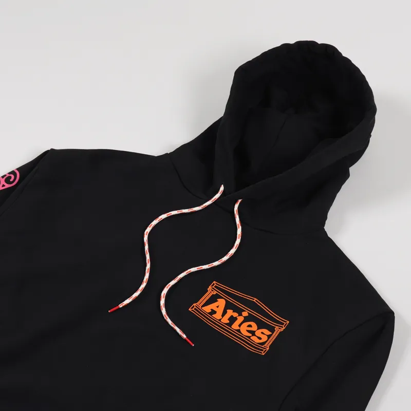 Aries Column Hoodie Black-4