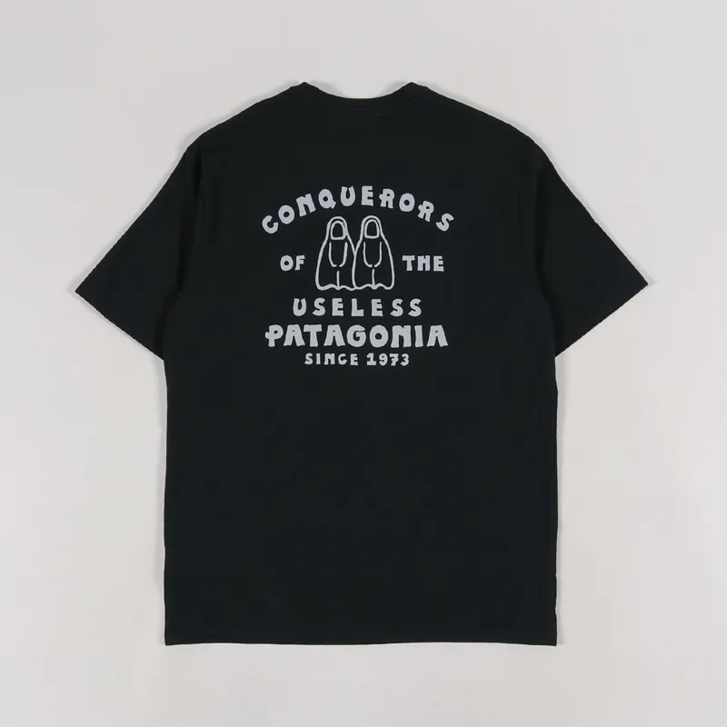 Patagonia C.O.T.U. Fins Pocket ResponsibiIli Tee Black