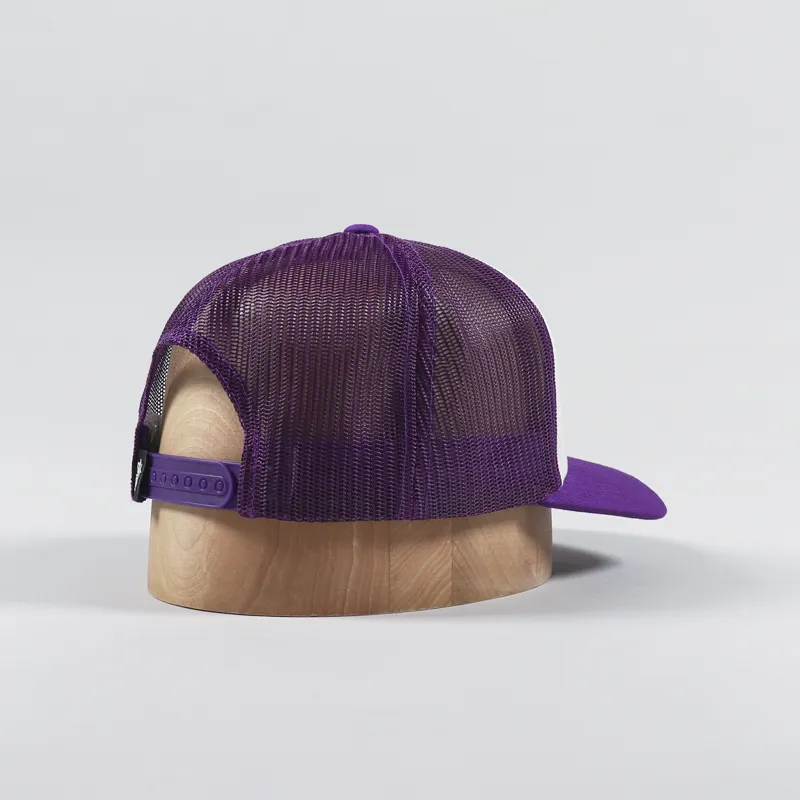 帽子 Stussy Crown Mesh Trucker Cap Purple Stussy Crown Stock Logo Trucker Cap Purple