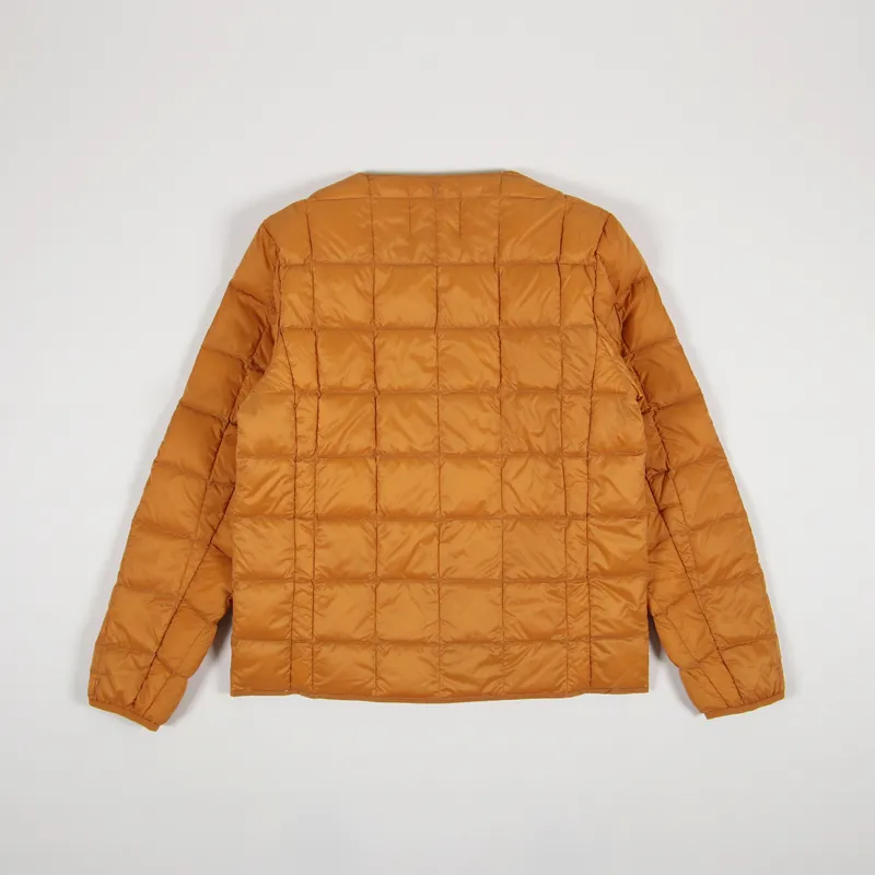 Taion Crew Neck Button Down Jacket Dark Orange-2