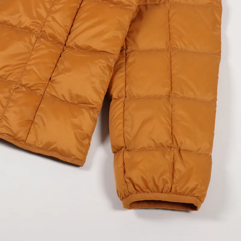 Taion Crew Neck Button Down Jacket Dark Orange-7