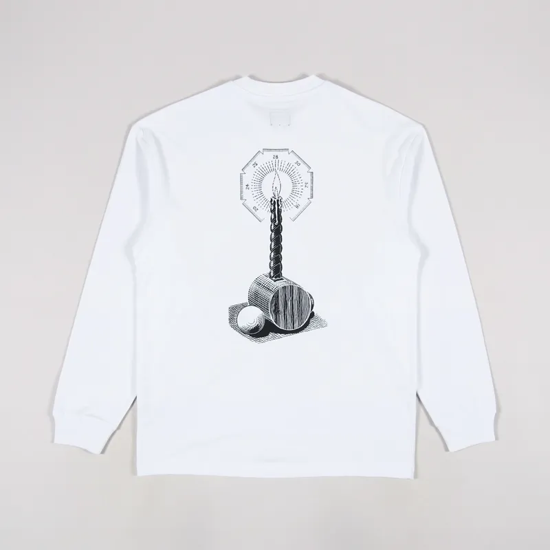The Trilogy Tapes CS And Kreme Long Sleeve T Shirt White-1