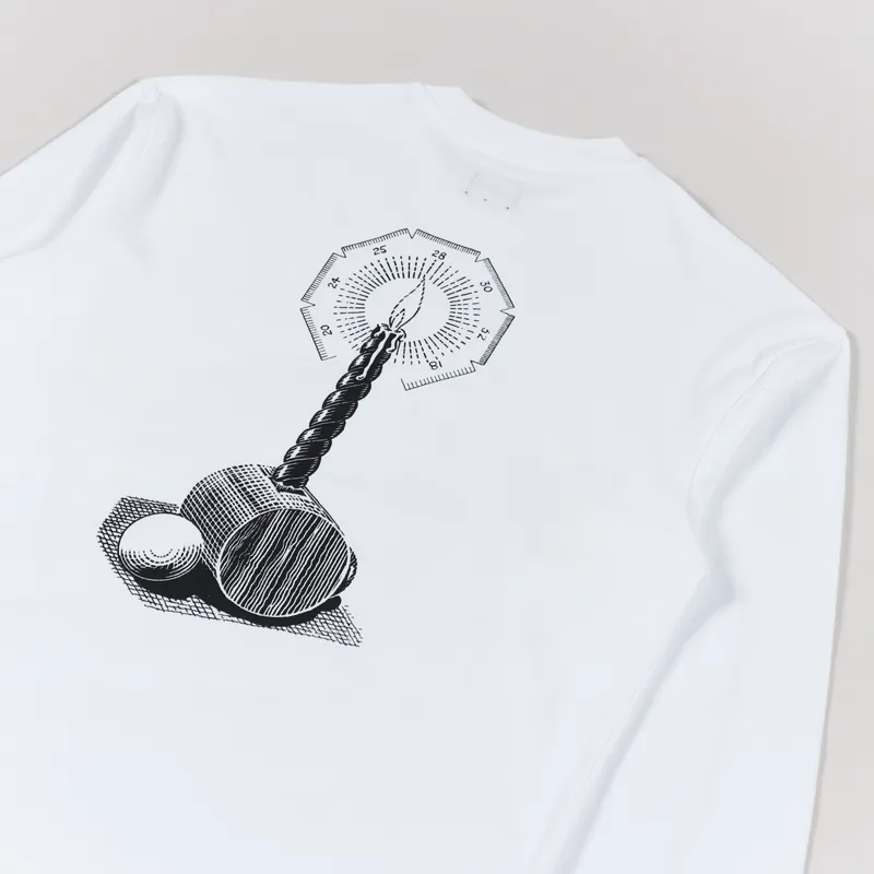 The Trilogy Tapes CS And Kreme Long Sleeve T Shirt White-3