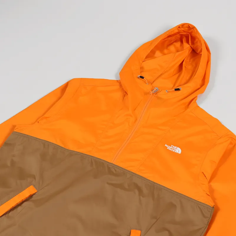 The North Face Lightweight Cyclone Anorak Utility Brown Orange