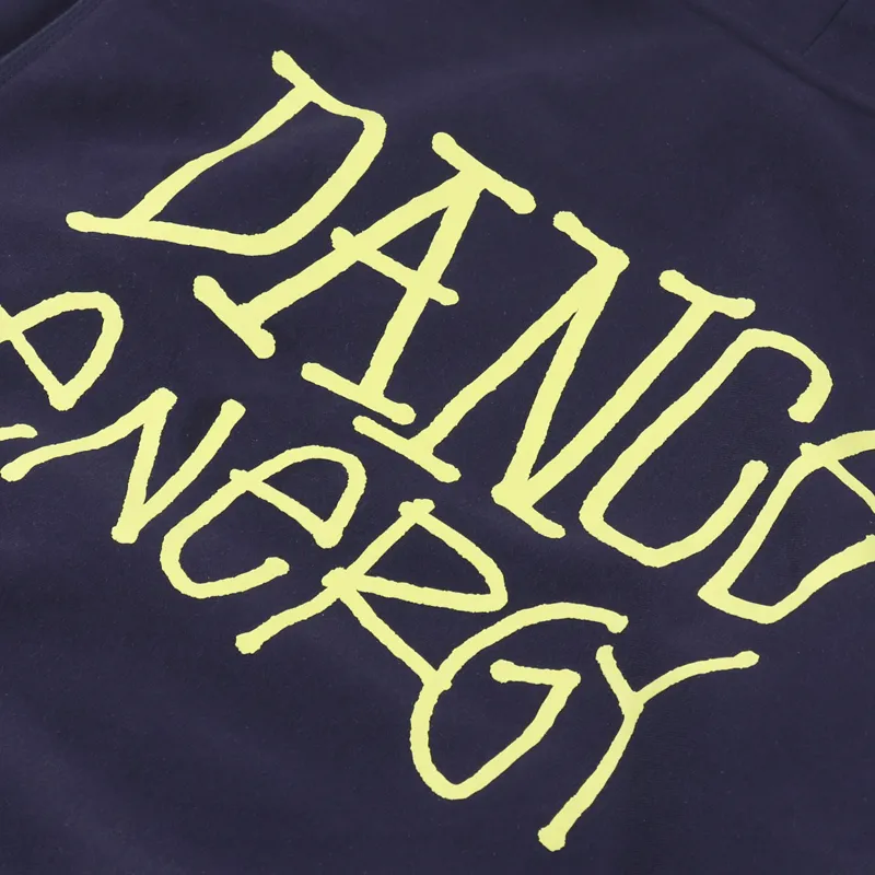 Stussy Mens Dance Energy Logo Pullover Hoodie Navy Blue