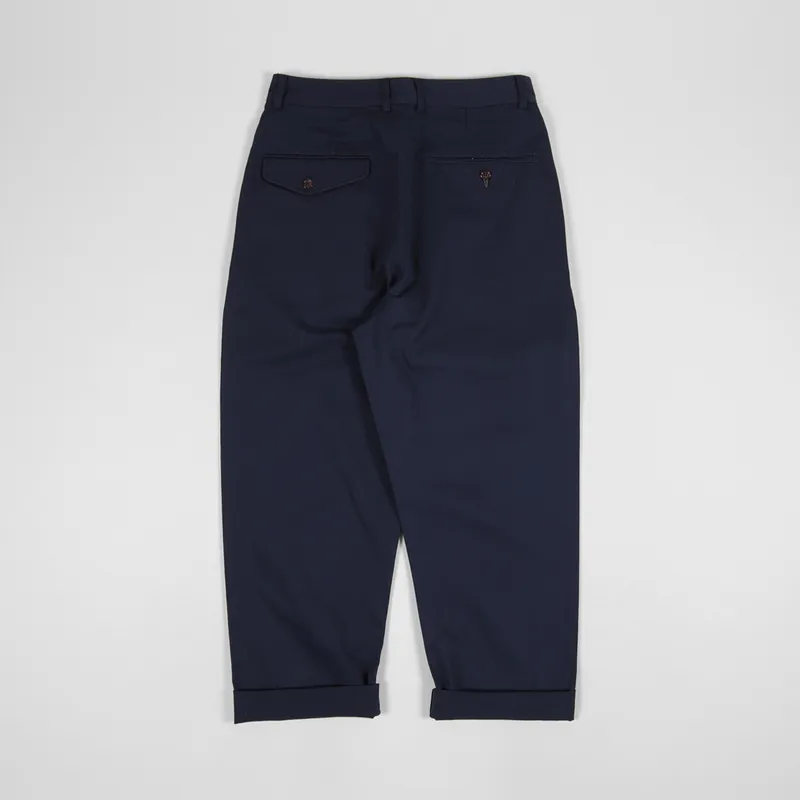 Universal Works Double Pleat Pant Navy Twill-1