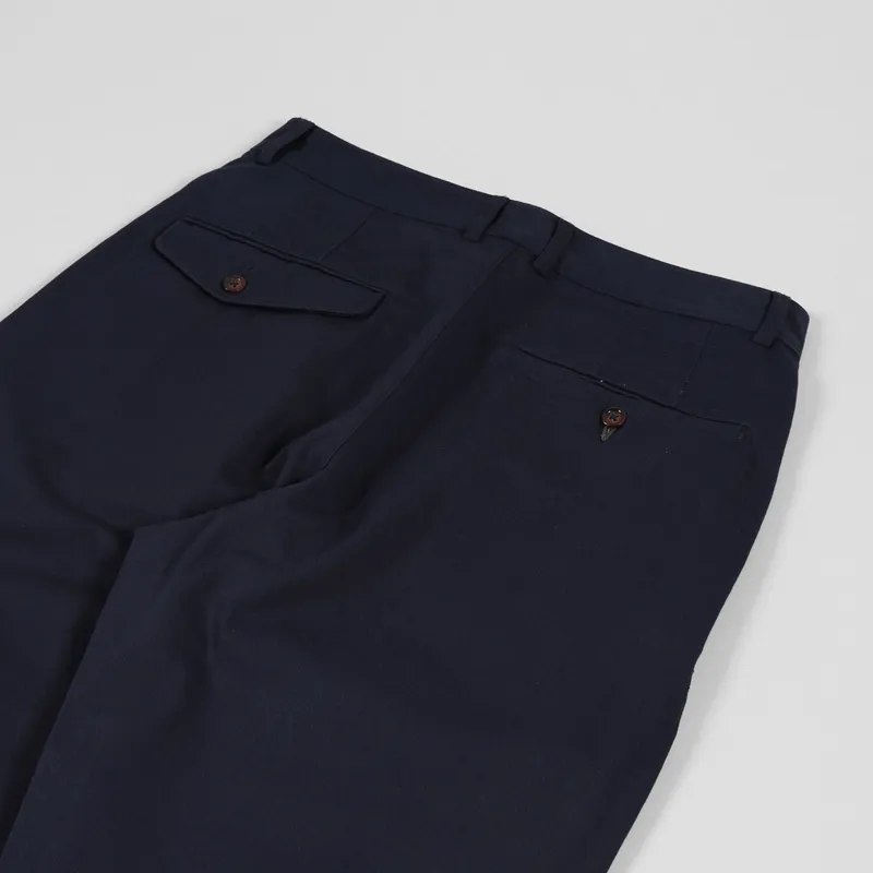 Universal Works Double Pleat Pant Navy Twill-4