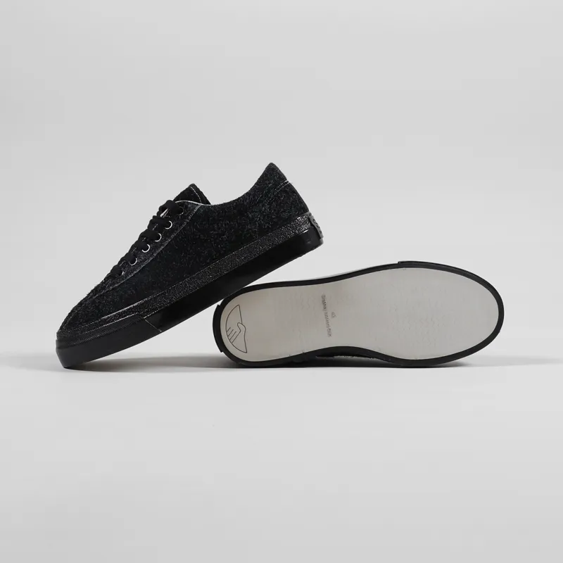 Stepney Workers Club Dellow Shoes Hairy Suede Black-1