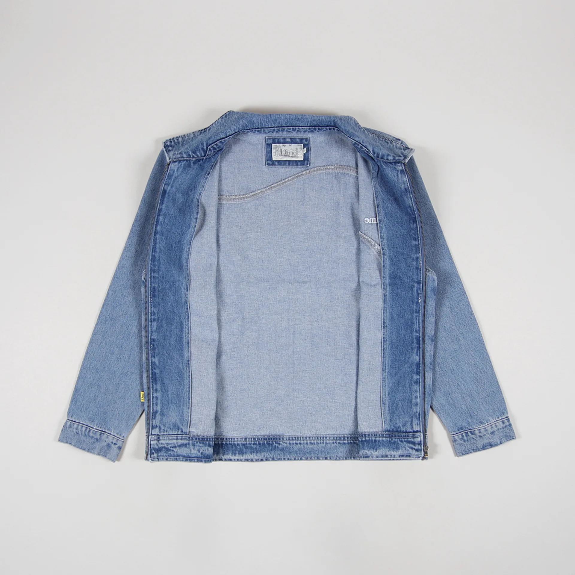 Dime MTL Skateboards Mens Denim Chore Jacket Light Wash Blue