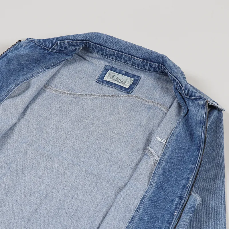 Dime MTL Skateboards Mens Denim Chore Jacket Light Wash Blue