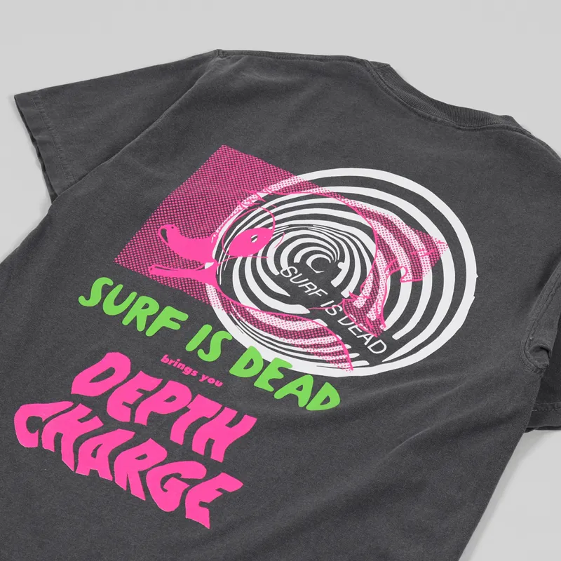 Surf Is Dead Depth Charge T Shirt Grey-2