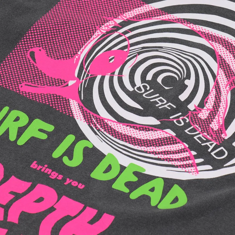 Surf Is Dead Depth Charge T Shirt Grey-4