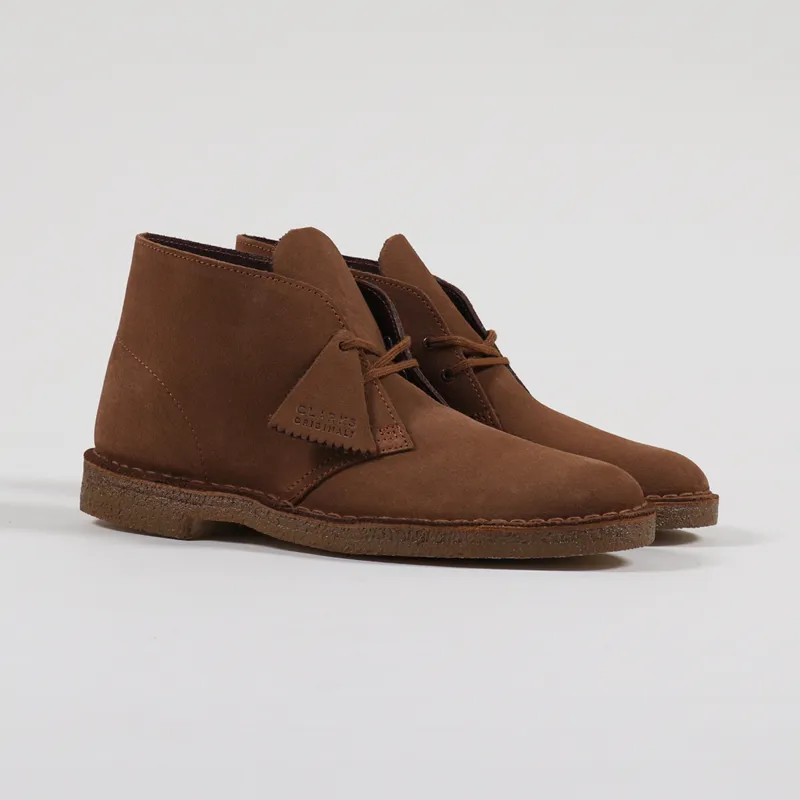 Clarks Originals Boots Cola Brown Suede